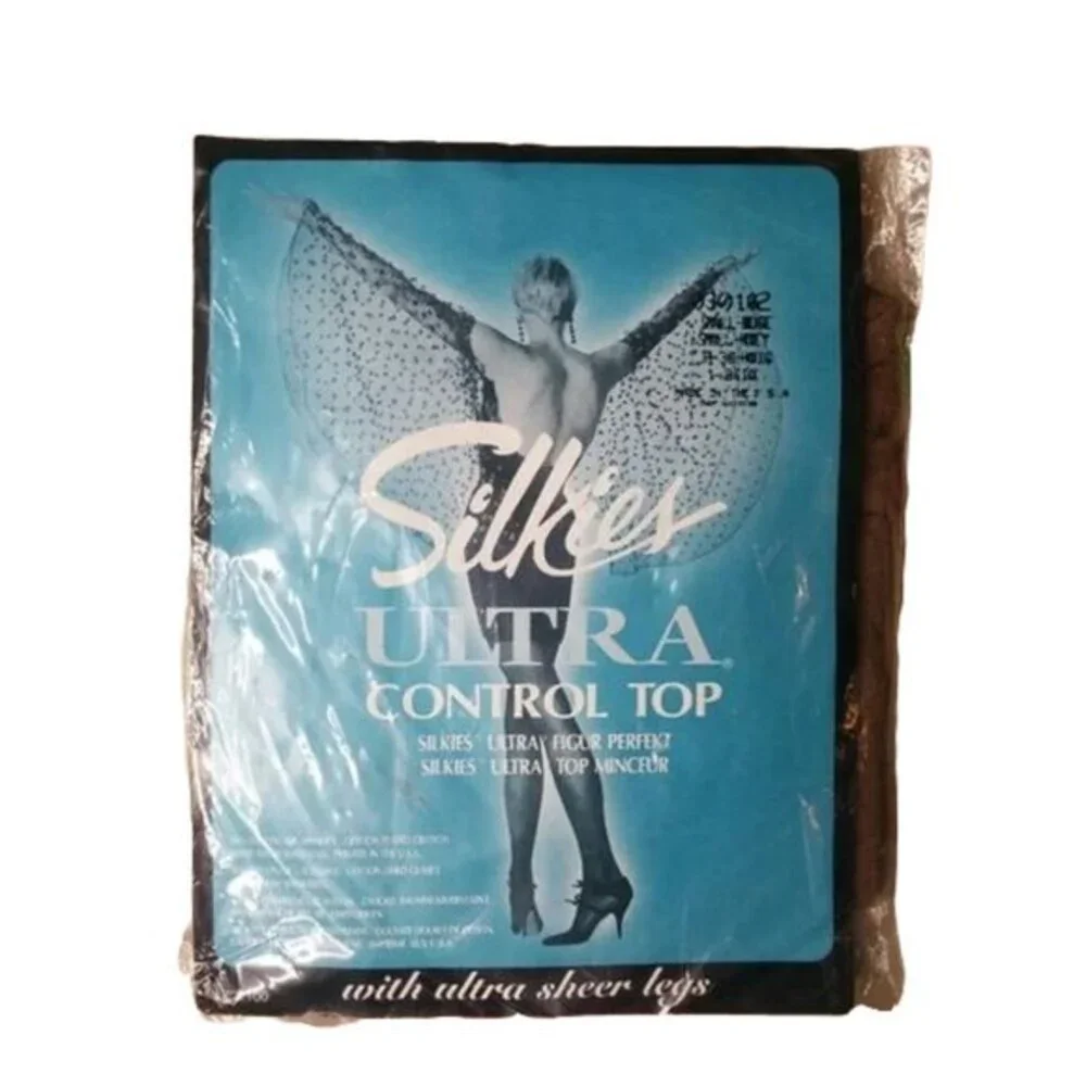 NEW Silkies Ultra Control Top Pantyhose Beige S